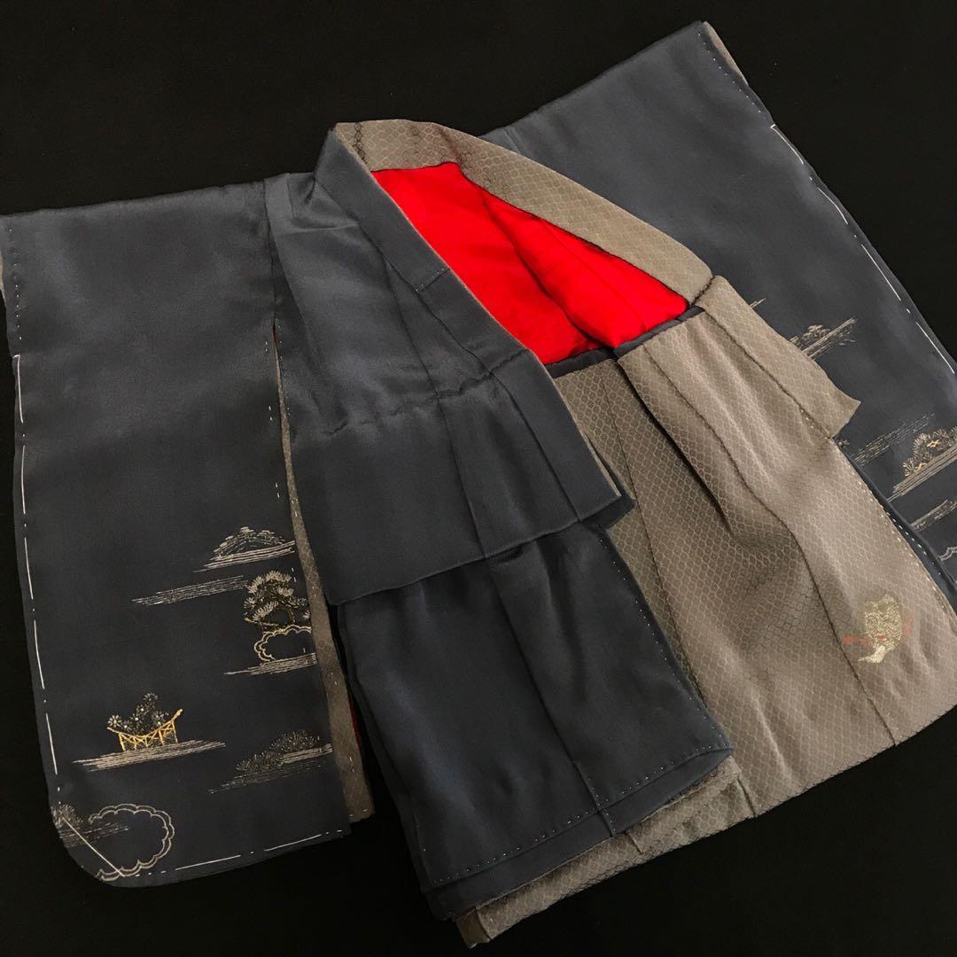 ＊ 市松人形 12号 アンティーク 着物 帯 ＊ 明治