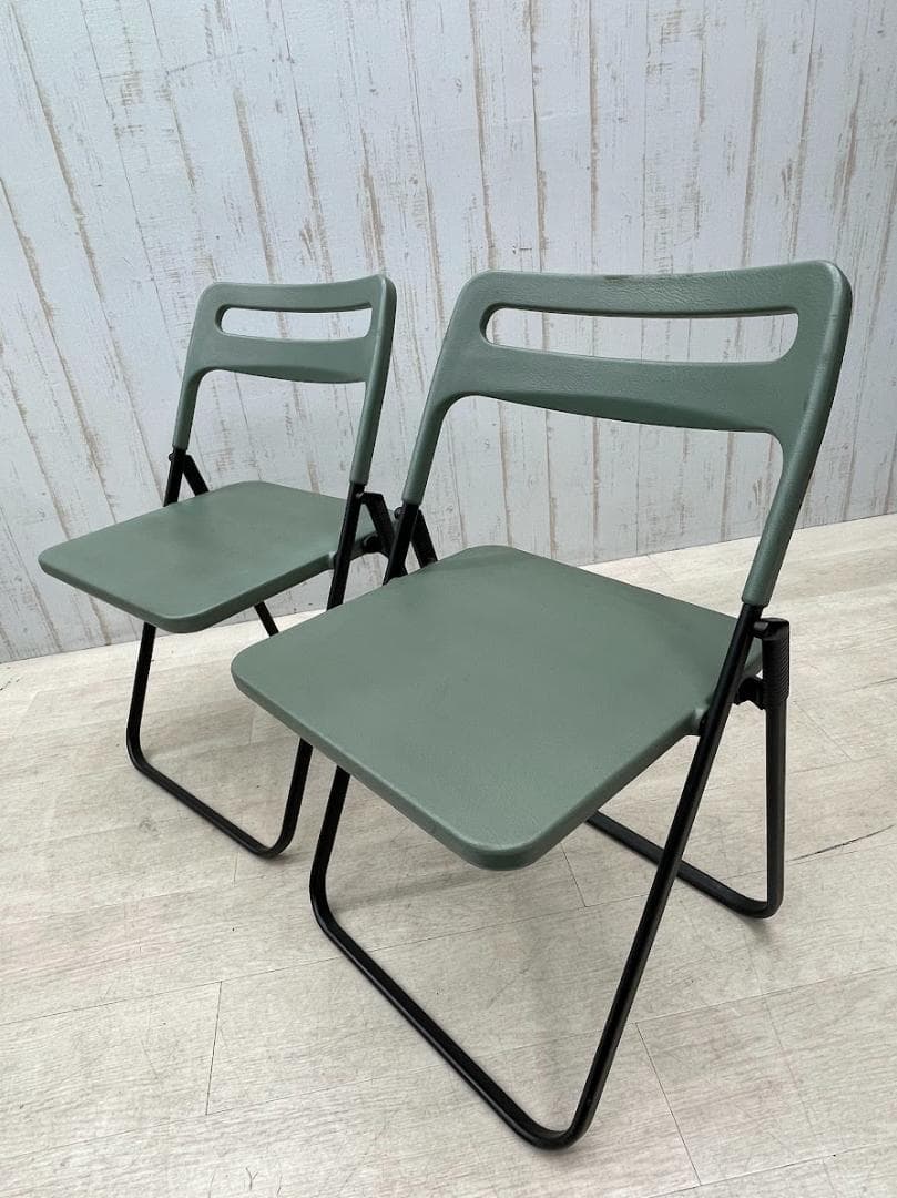 axona AICHI 折りたたみ椅子 MILO 2脚 フラットスタッキング