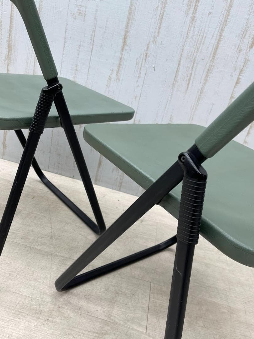 axona AICHI 折りたたみ椅子 MILO 2脚 フラットスタッキング