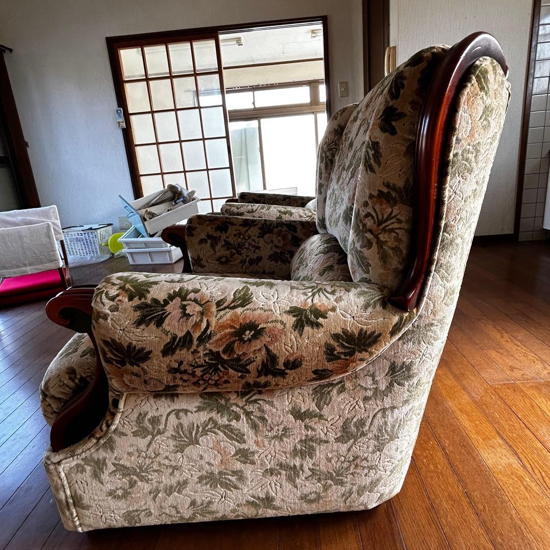 クラシック アームチェア 1人掛けソファA【セット割引有り】昭和レトロ