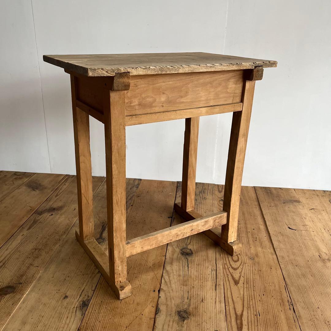 アンティーク サイドテーブル シャビー 無垢材 希少 z801