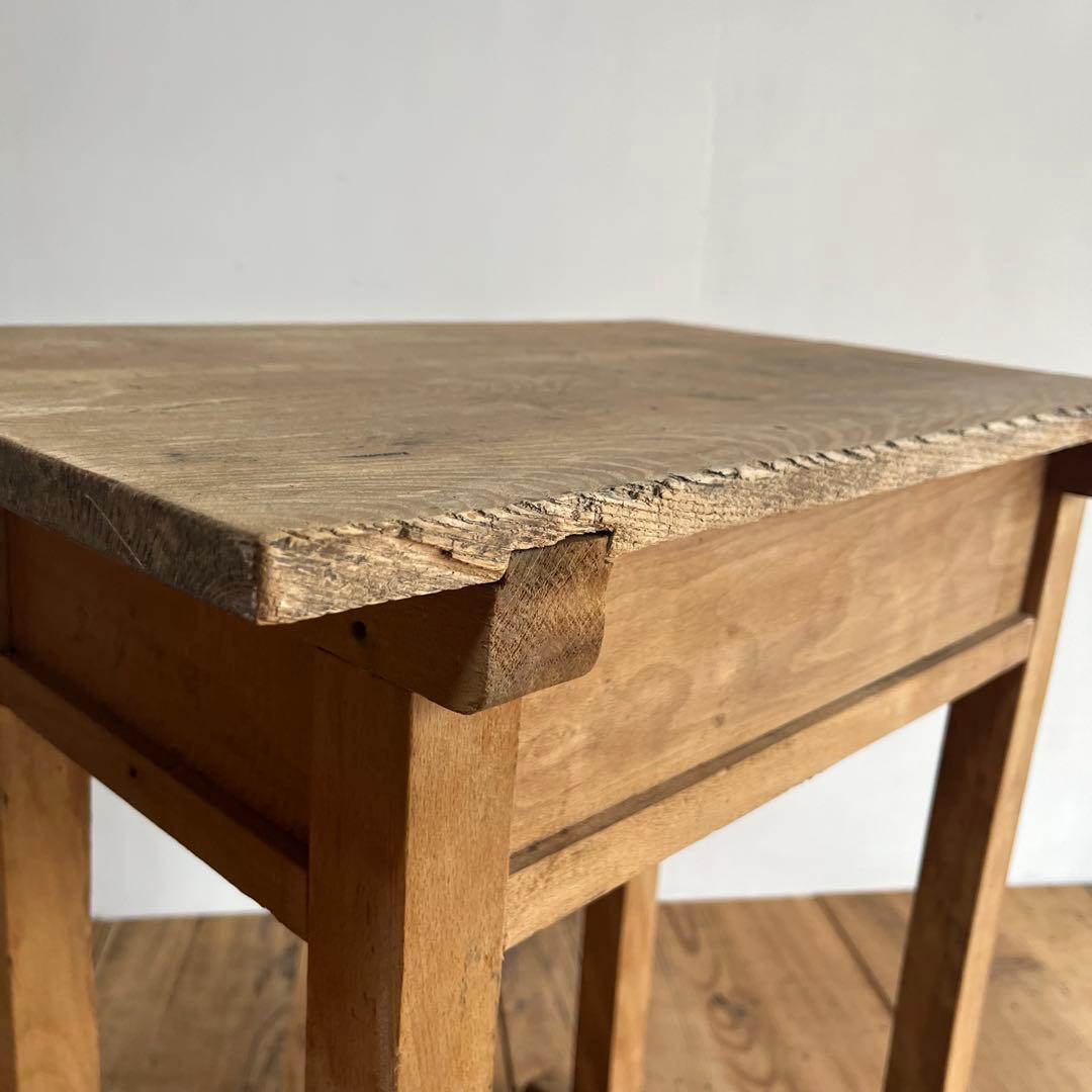 アンティーク サイドテーブル シャビー 無垢材 希少 z801