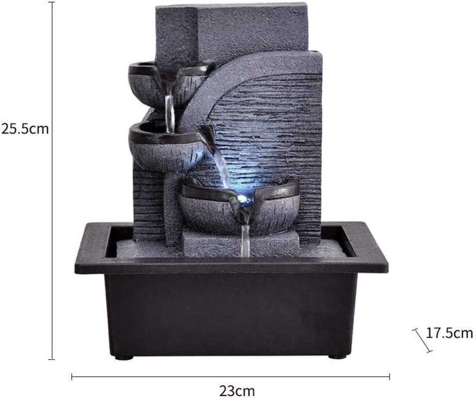 インテリア卓上噴水 シンプルな樹脂卓上噴水噴水風水噴水ギフト装飾工芸 室内噴水