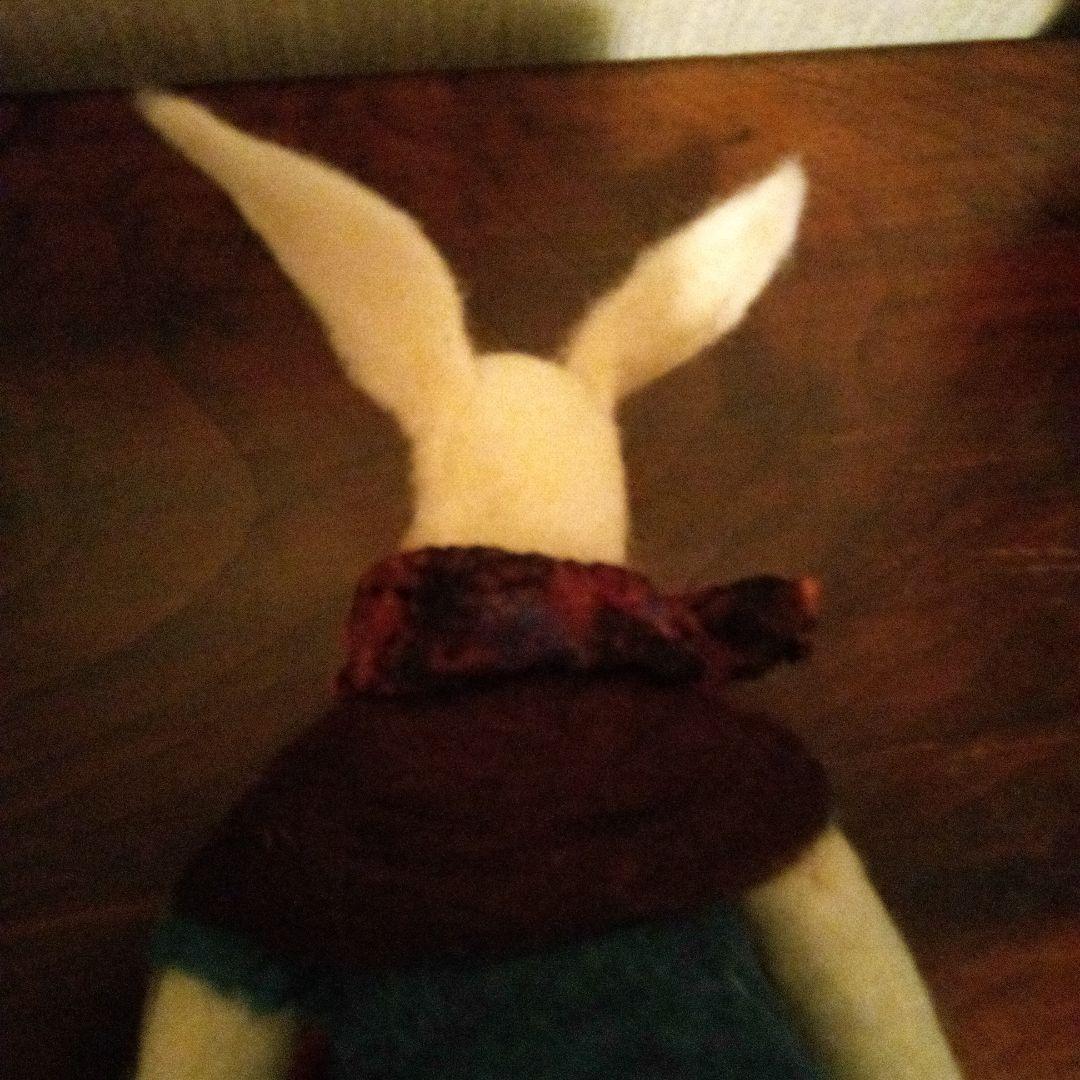 うさぎ　原毛フェルト　ウサギ　兎　ラビット　卯　ラパン　兔