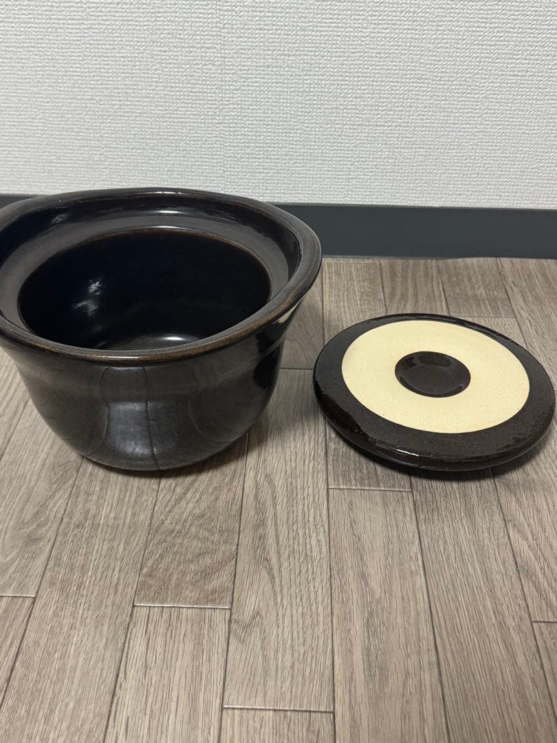 【美品】無印良品　土釜おこげ３合炊き