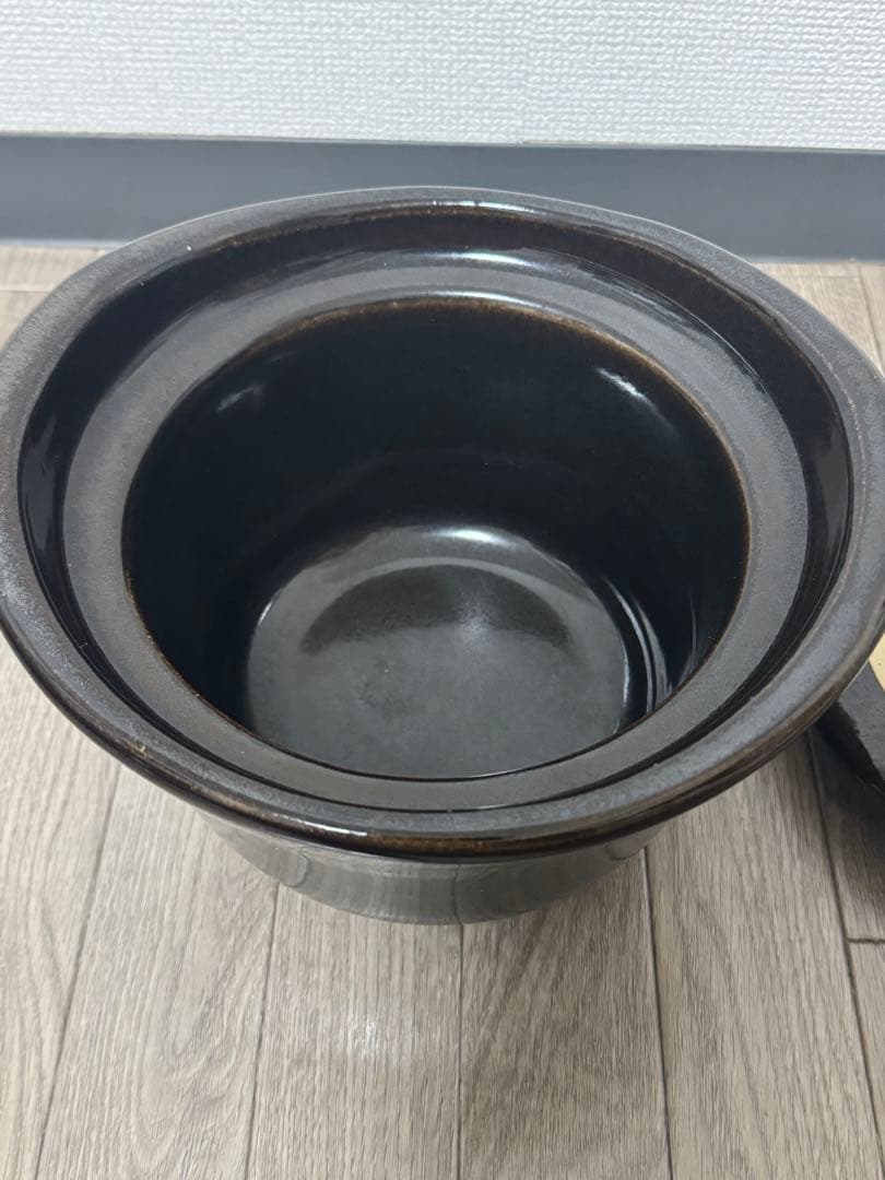 【美品】無印良品　土釜おこげ３合炊き