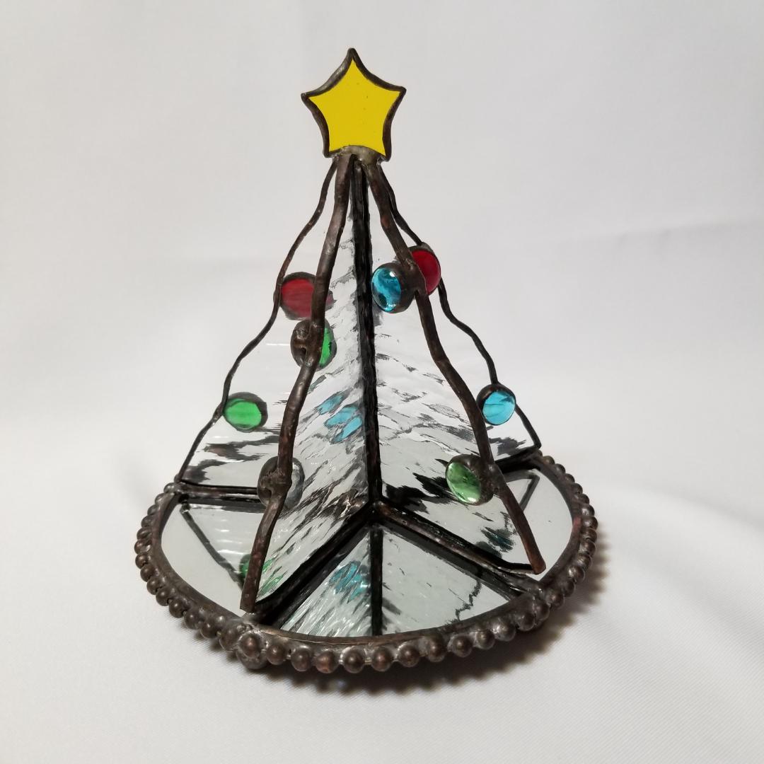 ステンドグラス　クリスマスツリー　　単品・バラ売り・現品限り