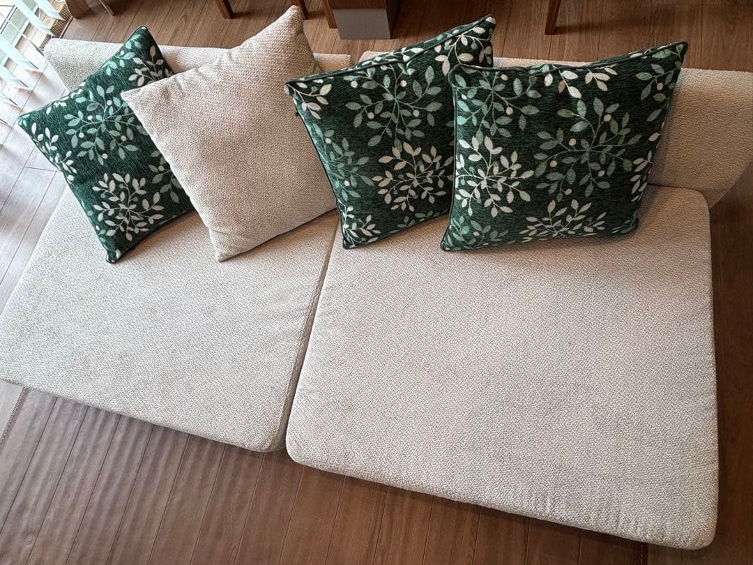 タンスのゲン　2人がけローソファ　【直接お取引も可】