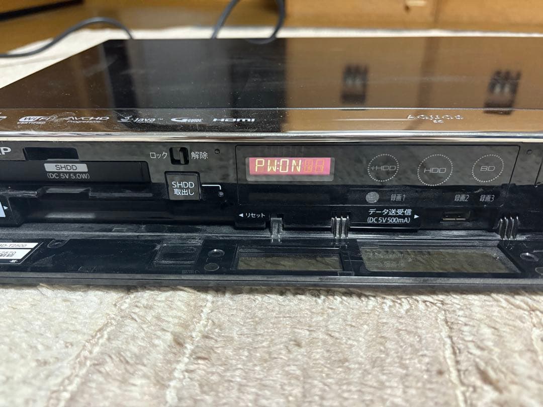 SHARP BD-T2500ブルーレイレコーダー