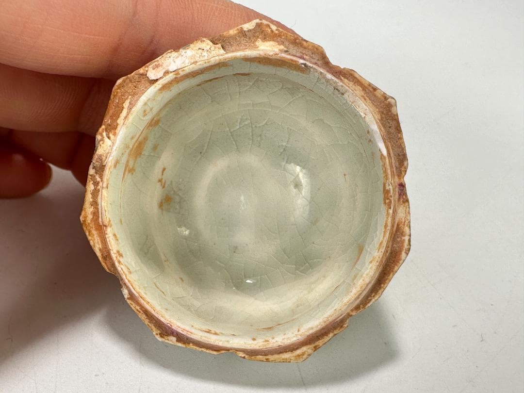 中国美術　宋時代　青白磁　影青　瓜形香合　蓋物　茶道具　時代　唐物　古物　古玩