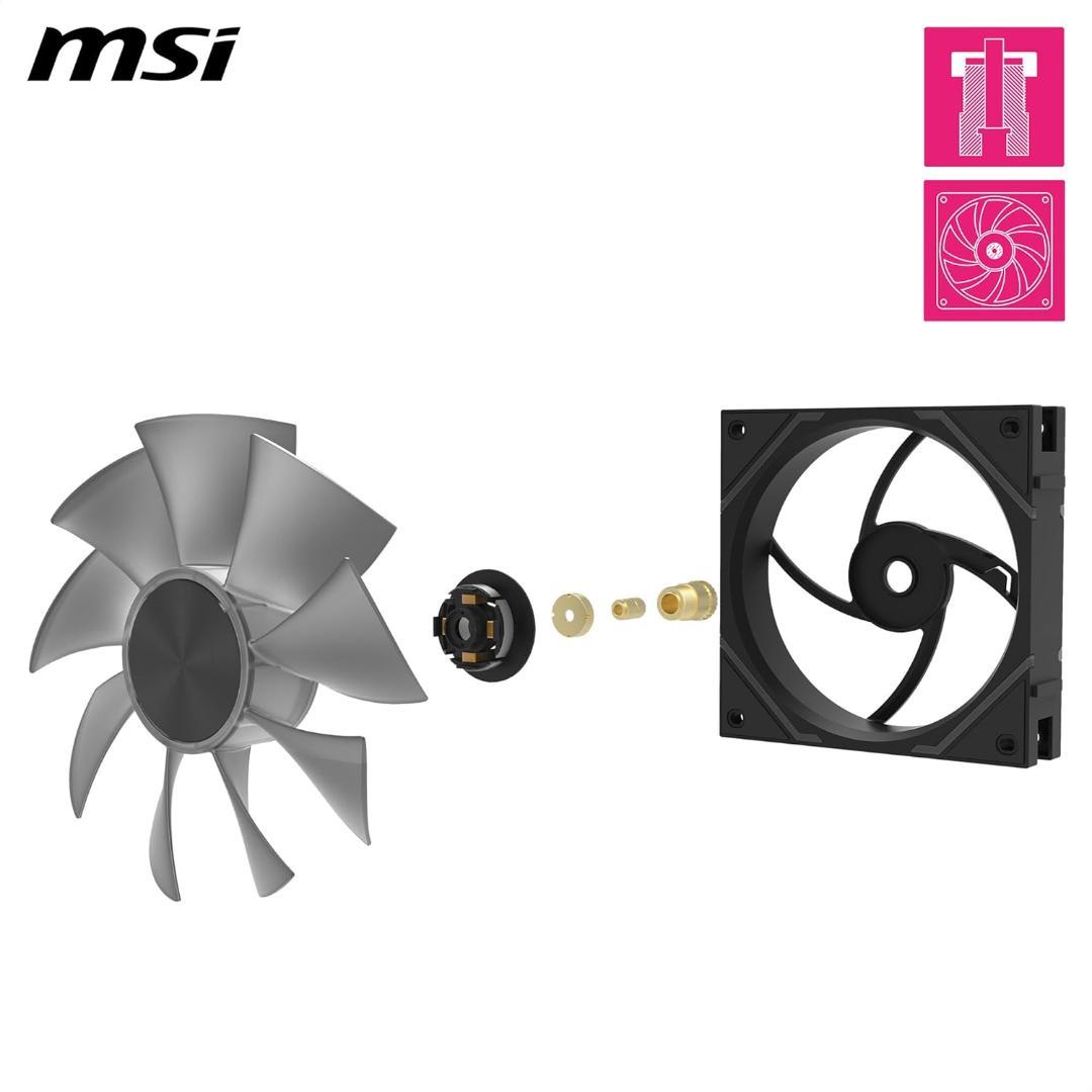 MSI MPG EZ120 ARGB WHITE-3W ARGBファン3個セット
