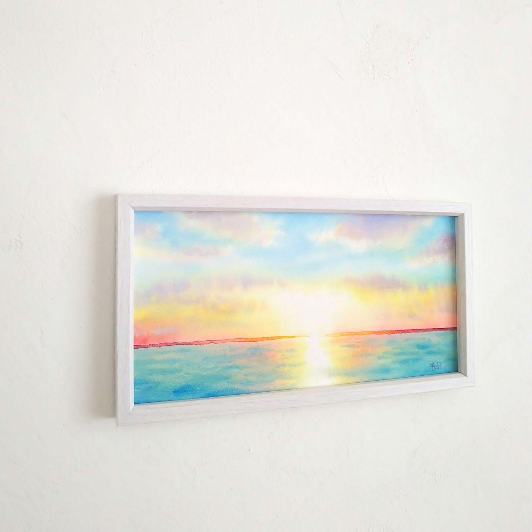 癒しの水彩画1104 sunrise