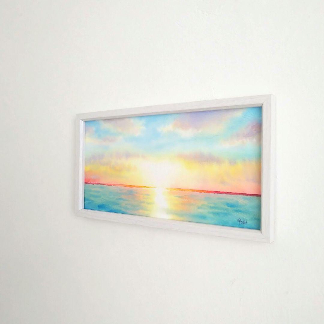 癒しの水彩画1104 sunrise