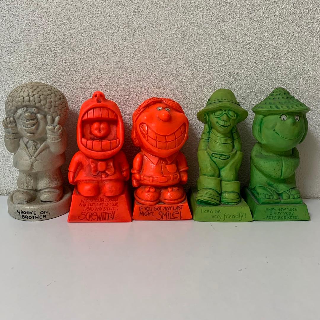 レア1 1970s USA ビンテージ　メッセージドール　チャイナ　ピース