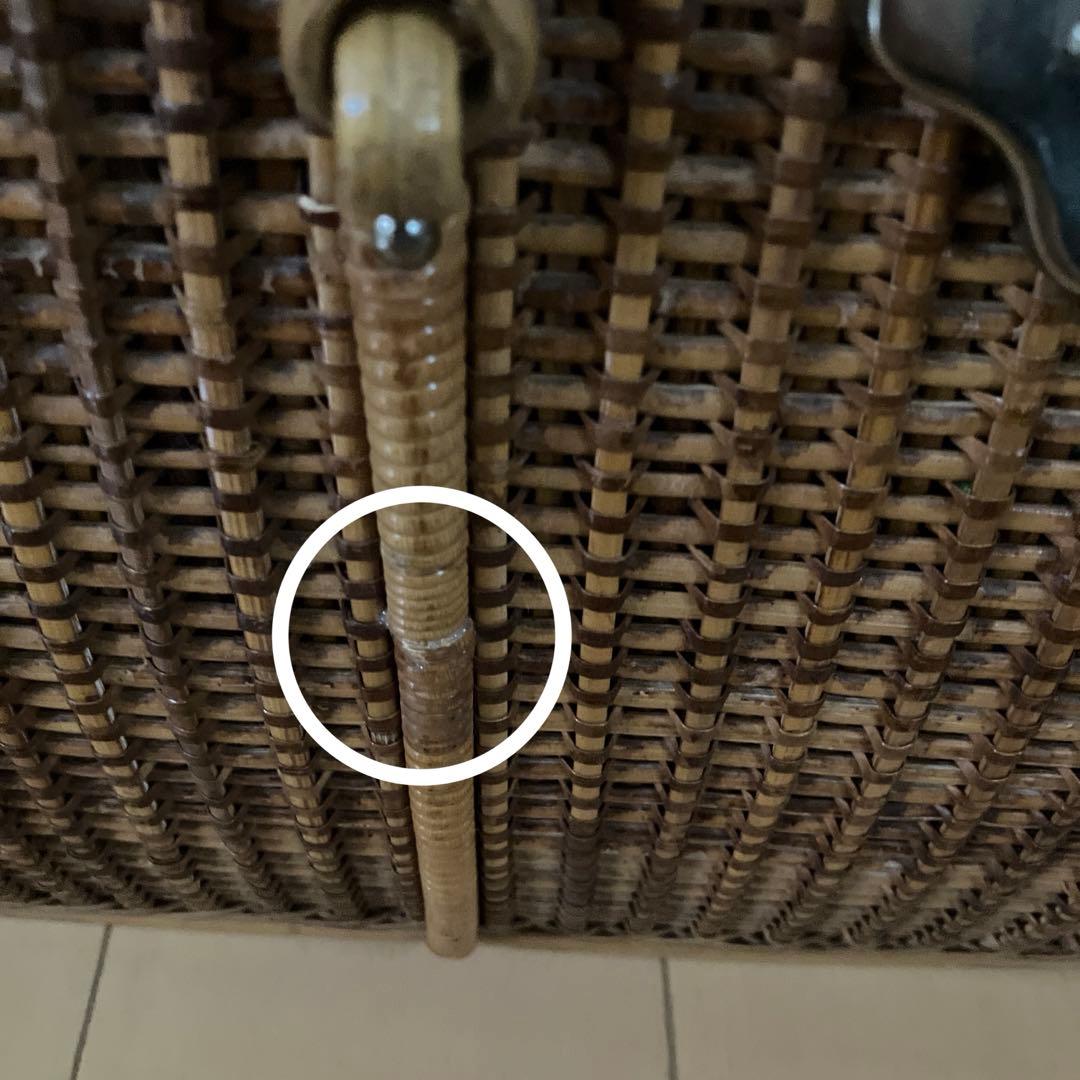 煎茶籠　アンティーク　鍵付き