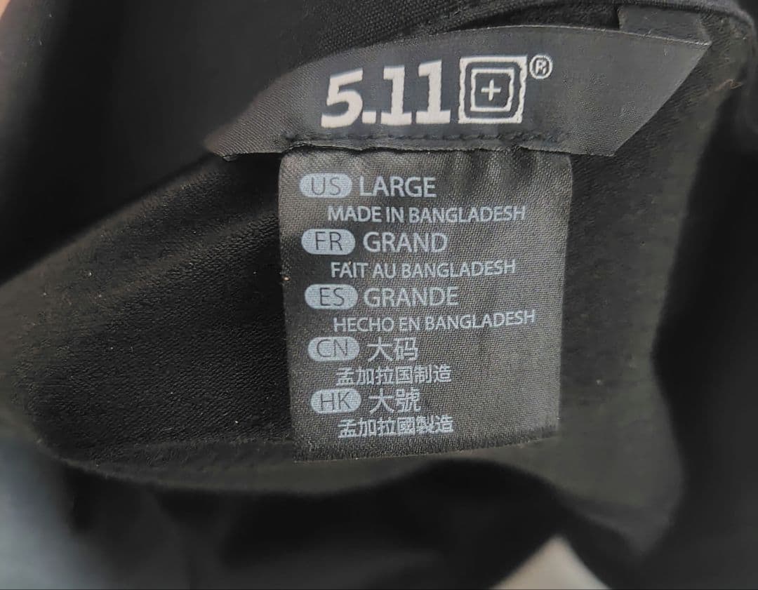 5.11 コンバットシャツ　Lサイズ