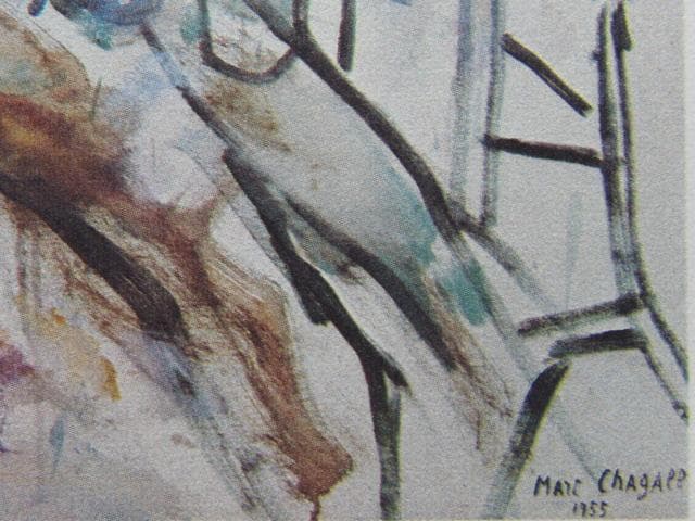 シャガール、【白い窓】、画集画、新品高級額 額装付、状態良好