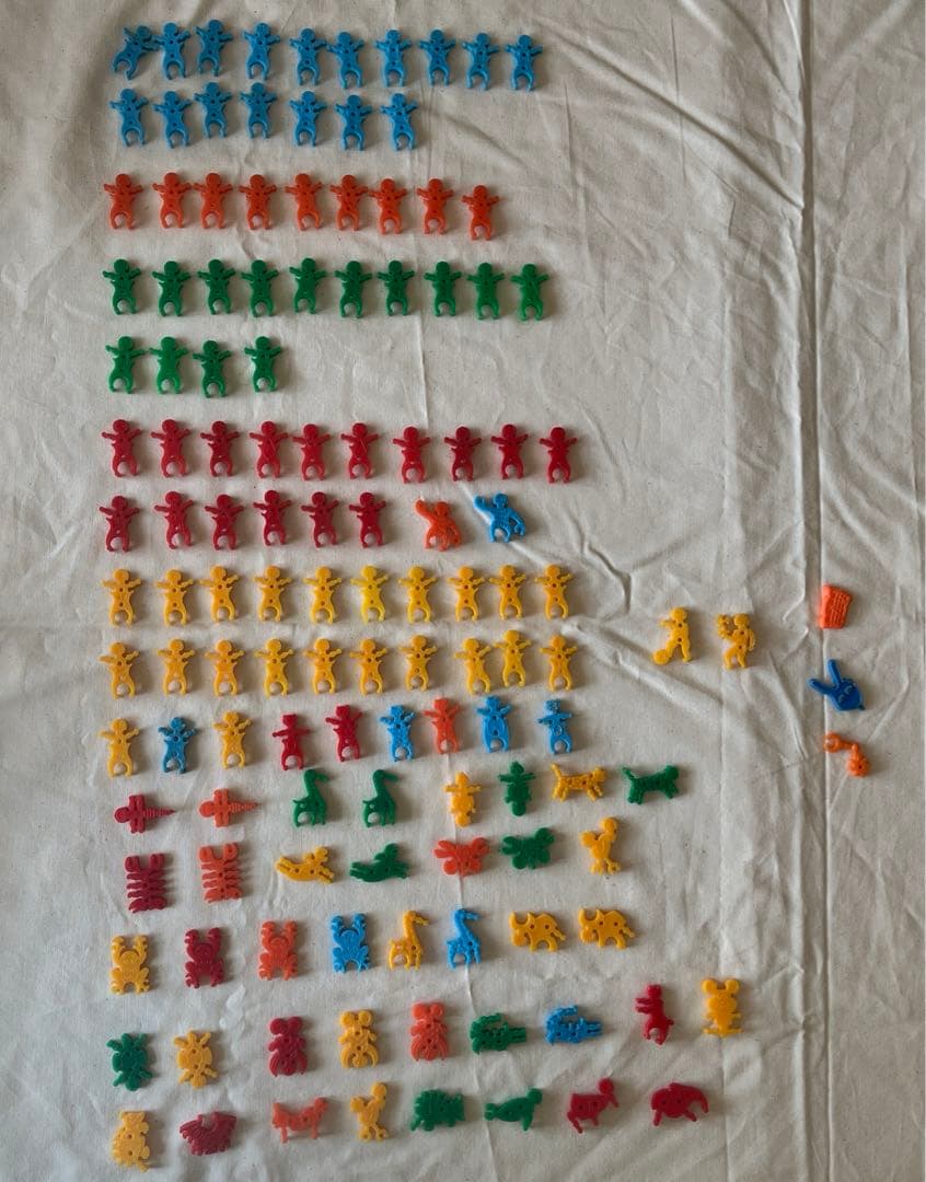 レア　ピコタン　動物ピコタン　129個　昭和レトロ　明治製菓　まとめて　当時物