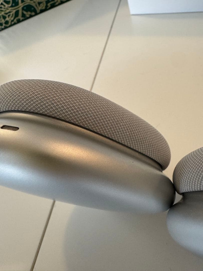 Air Pods Max ホワイト メッシュイヤーカップ ワイヤレスヘッドフォン