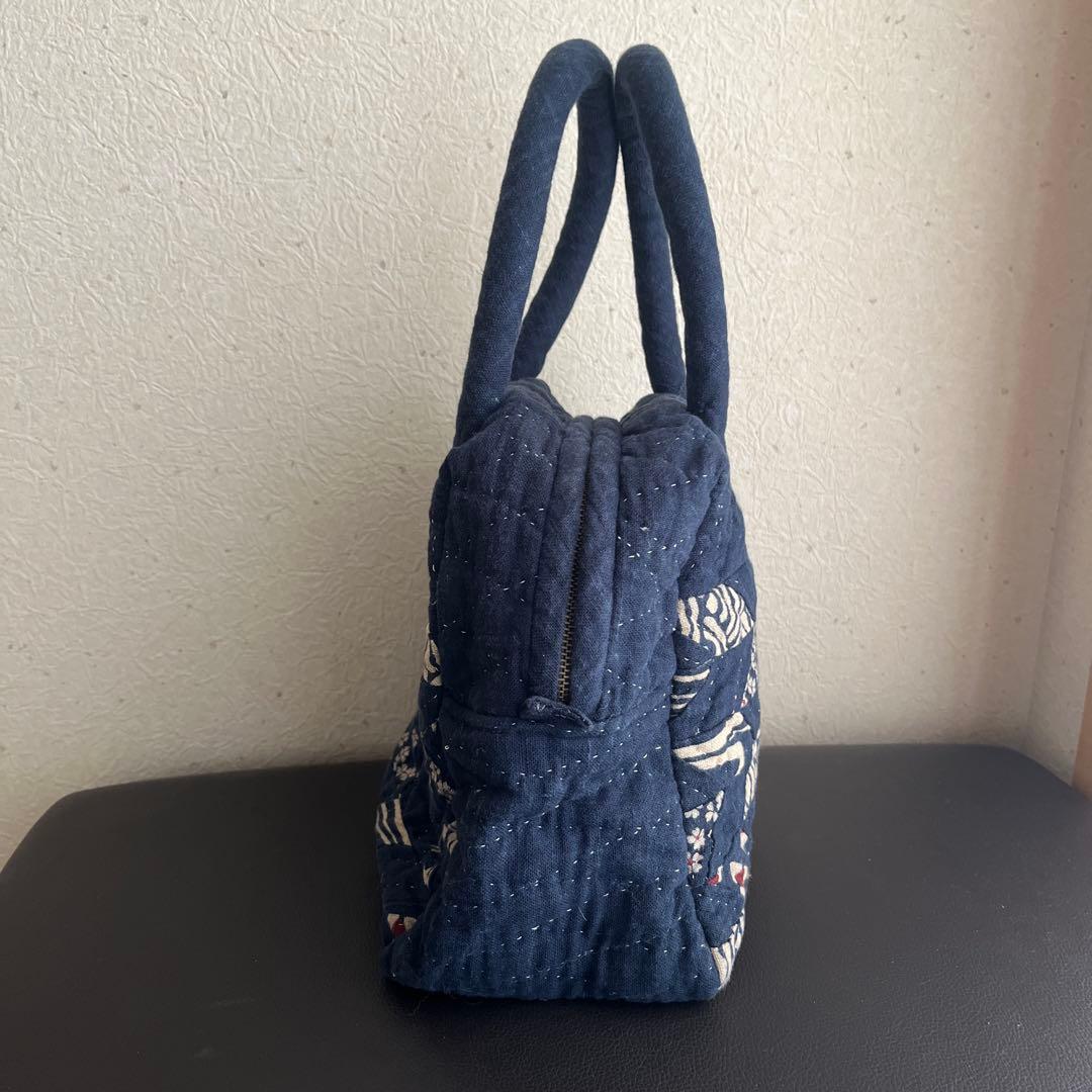 刺し子　パッチワーク　バッグ