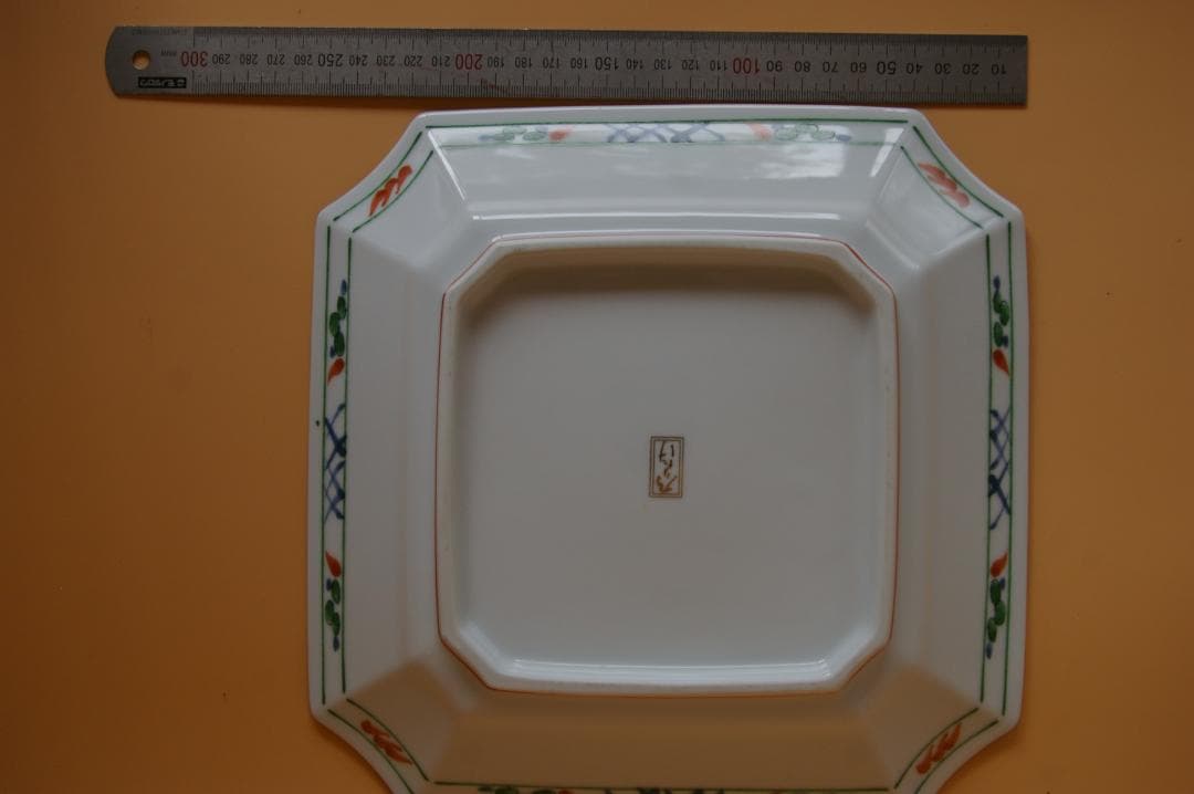 値下げ　乃りたけ ノリタケ 和皿 赤絵 角皿 大皿1枚 小皿5枚