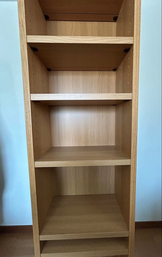 無印良品 オーク材薄型ラック 大 (送料込み)