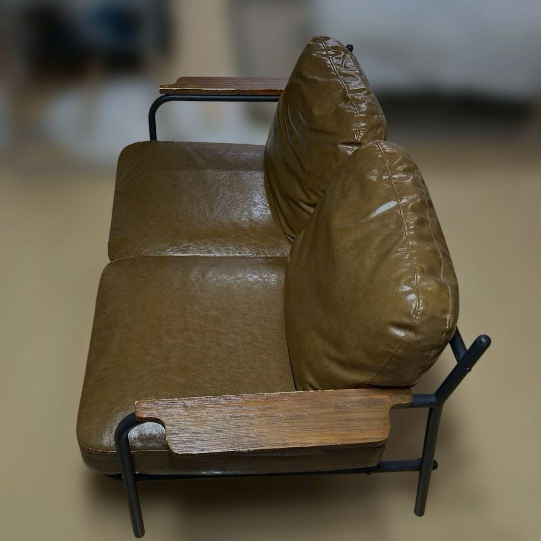 Sanctum ソファー 2人用 ヴィンテージキャメル 定価36000円