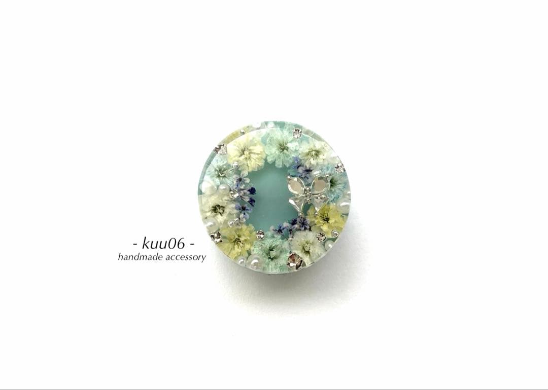 ハンドメイドレジンヘアゴム【B1390】