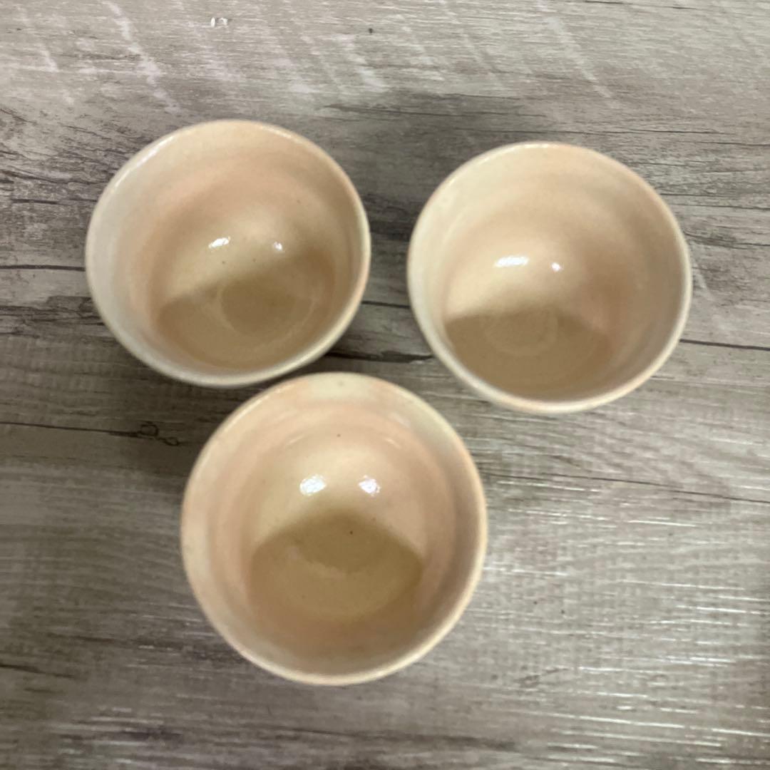 E-1 萩焼 茶器セット 湯呑み 横手急須 湯冷まし 煎茶道具 伝統工芸 陶器