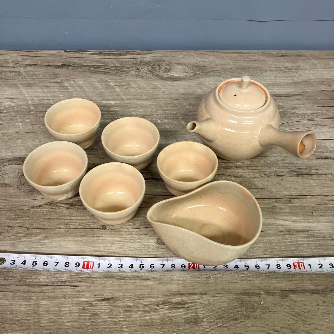 E-1 萩焼 茶器セット 湯呑み 横手急須 湯冷まし 煎茶道具 伝統工芸 陶器
