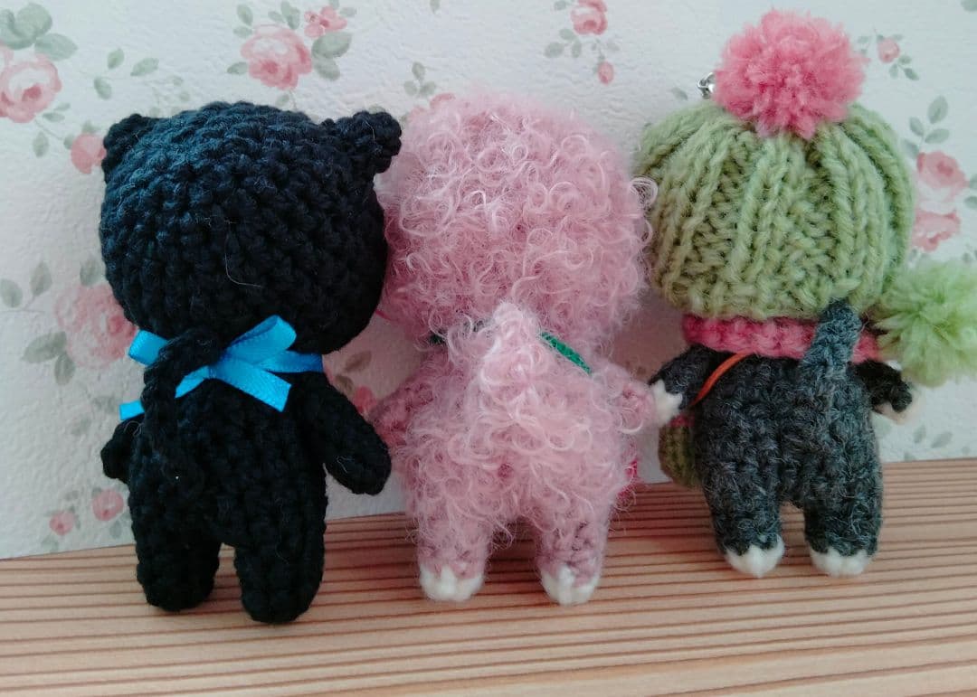 みみ　あみぐるみ　ストラップ