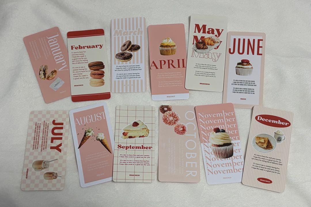 韓国人気♡No.18creditcard&No.26monthlyシーA6サイズ