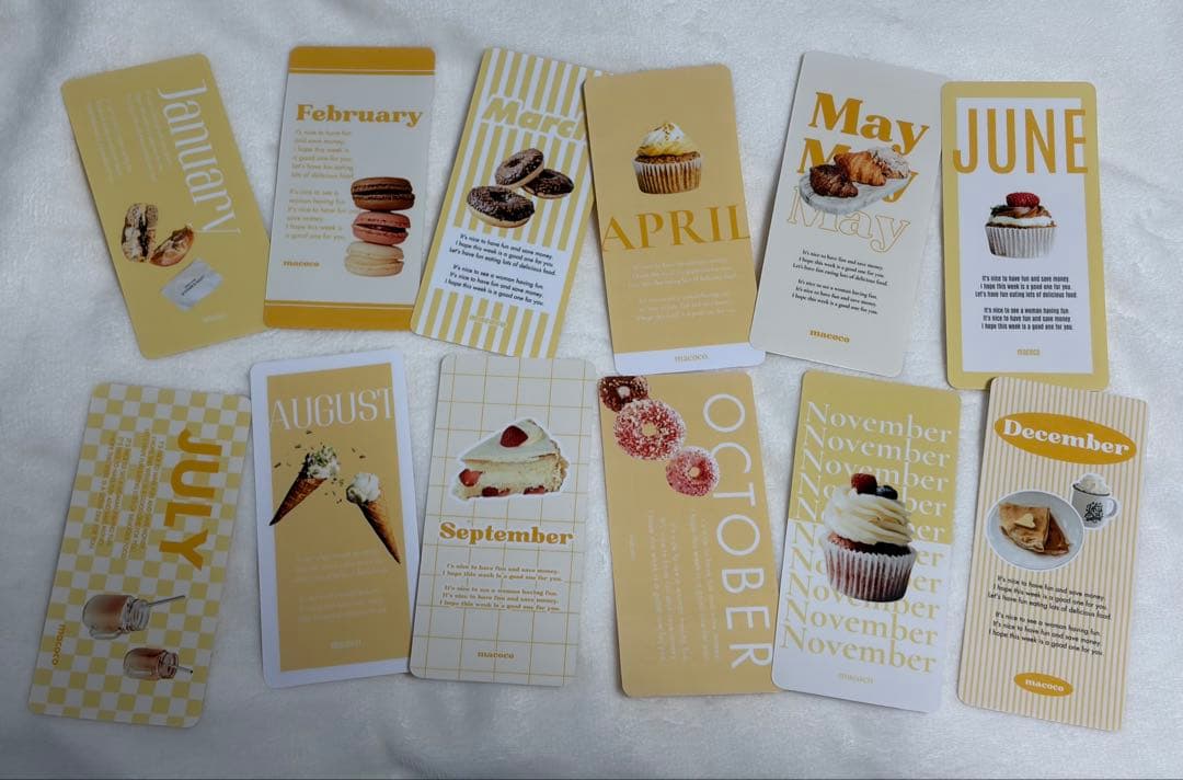 韓国人気♡No.18creditcard&No.26monthlyシーA6サイズ