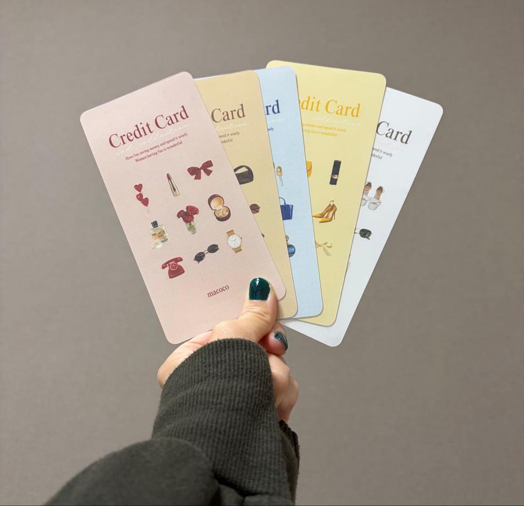 韓国人気♡No.18creditcard&No.26monthlyシーA6サイズ