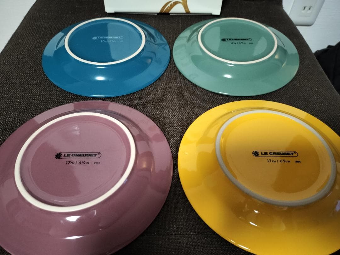 【新品】ル・クルーゼ アペタイザープレート 17cm 4枚セット ボタニーク