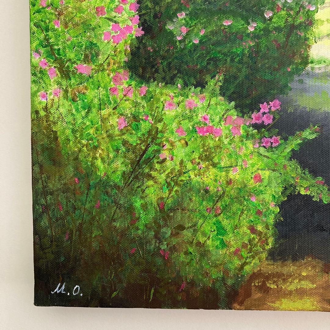 風景画 「木漏れ日」　油絵　F8