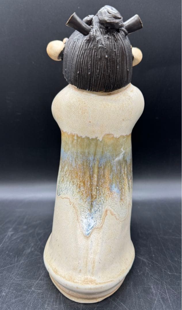 c513　砥部焼　森元青芳　念ずれば花ひらく