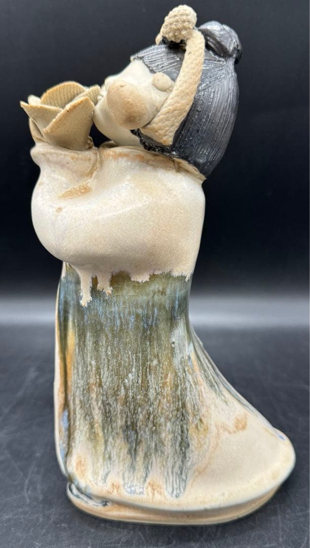 c513　砥部焼　森元青芳　念ずれば花ひらく