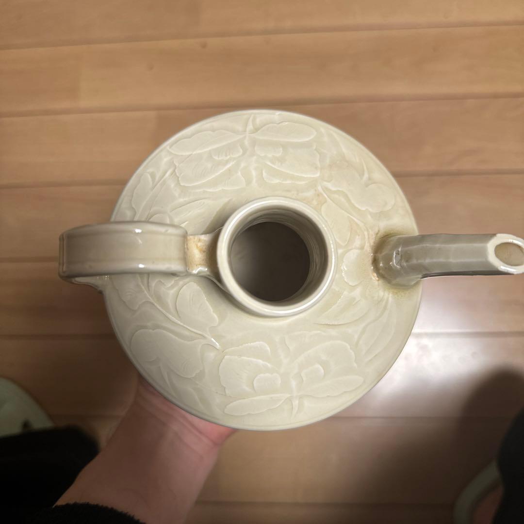 宋代白磁、定窯、白釉壷、水注、执壷