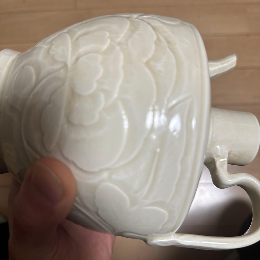 宋代白磁、定窯、白釉壷、水注、执壷