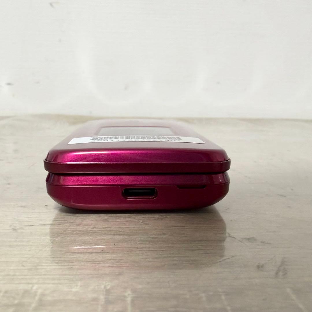 ★美品★ au かんたんケータイ ライト KYF43 ワインレッド