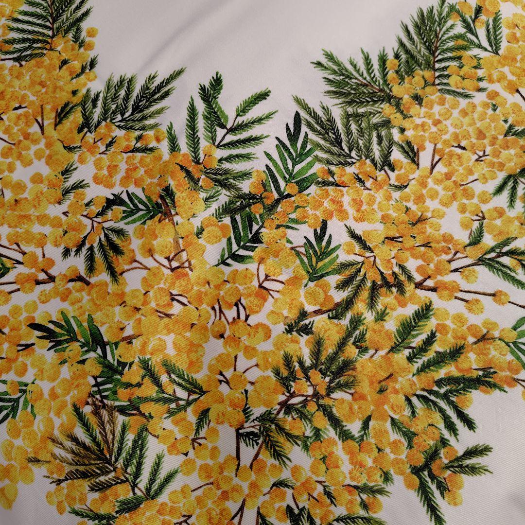 南仏プロバンスプリントミモザホワイト250✕150