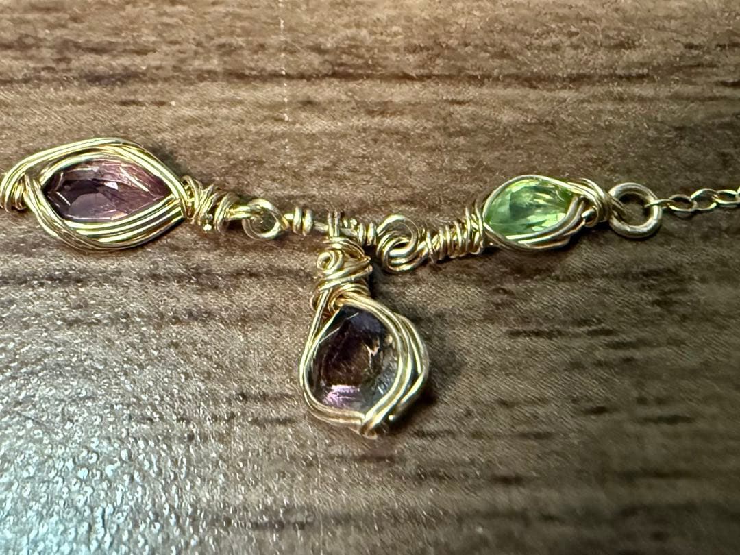 フカネ巻きアクセセット　スリーピングビューティー、インペリアルトパーズ、トパーズ