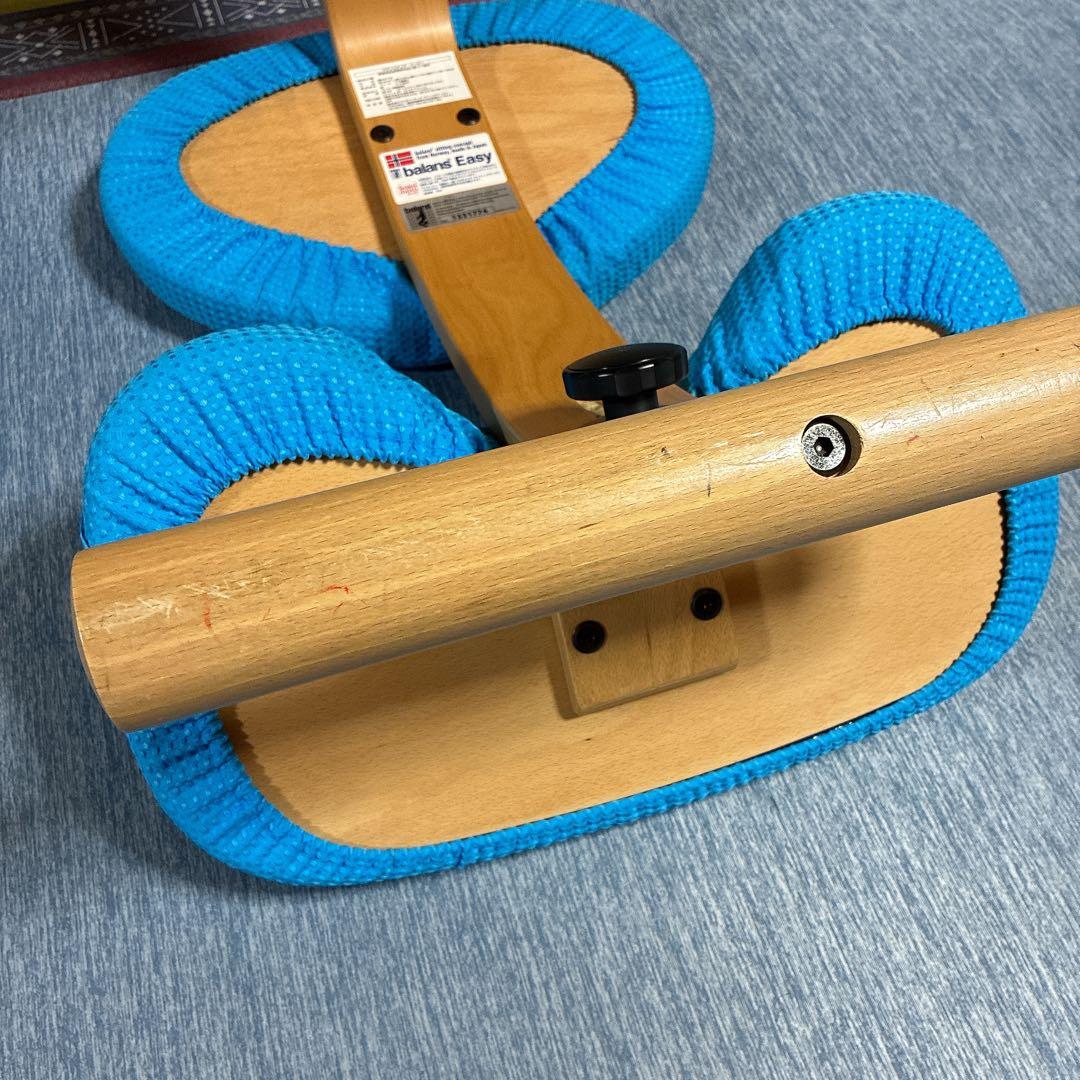 【良品】サカモトハウス バランスチェアイージー ネイビー カバー付き
