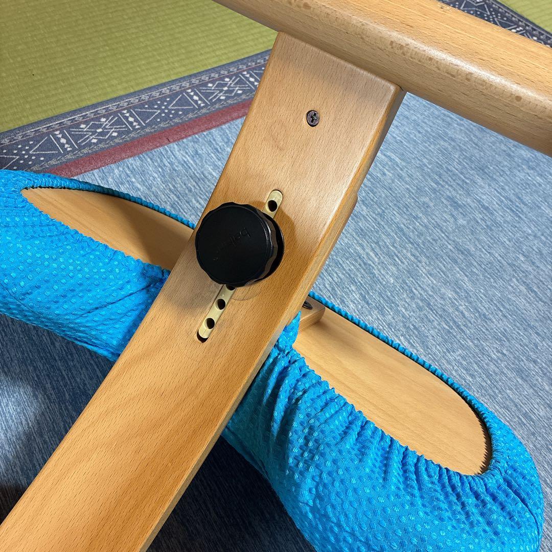 【良品】サカモトハウス バランスチェアイージー ネイビー カバー付き