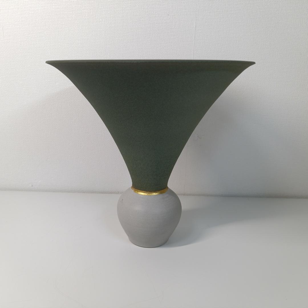 【良品】池坊 いけばな 陶器 花器 花瓶 華道具