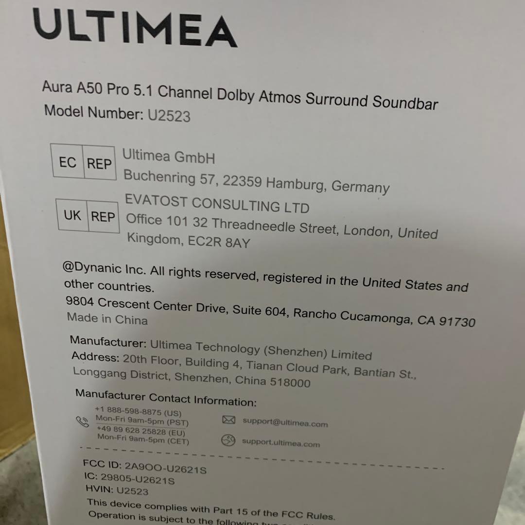 ULTIMEA サウンドバー テレビ用 スピーカー 5.1 U2523