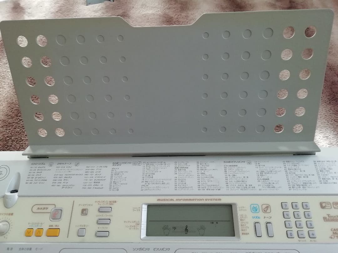 CASIO 電子ピアノ スタンド付 動作確認済 LK−201tv