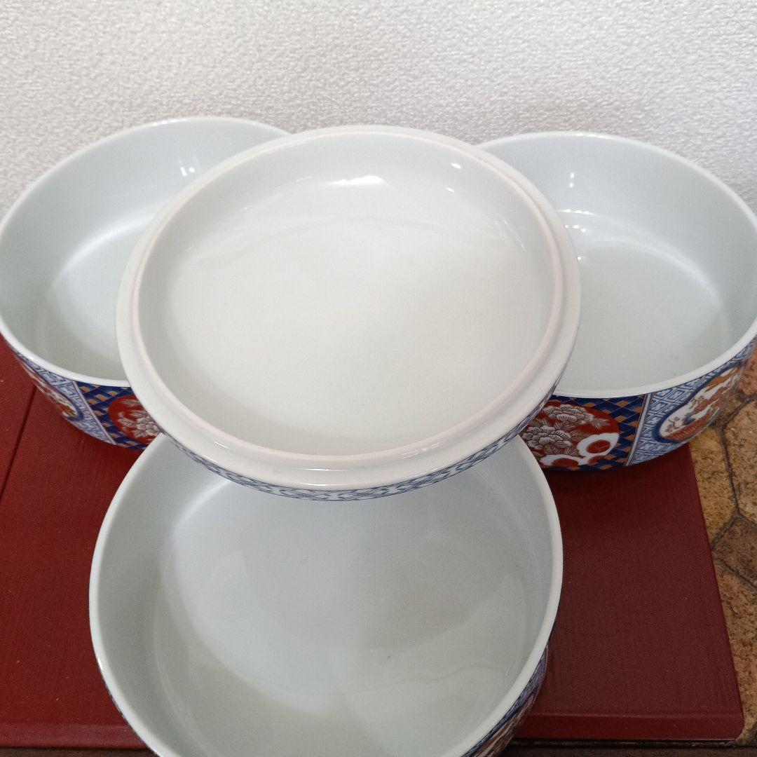 美濃焼　庫山窯　三段重箱　取り皿　5枚セット　新品未使用品