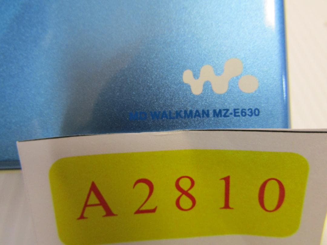 ポータブルプレーヤー A2810 SONY MZ-E630 MD WALKMAN